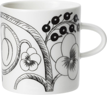 Paratiisi Mug 0.24L Black Home Tableware Cups & Mugs Coffee Cups White Arabia