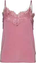Slclara Singlet T-shirts & Tops Sleeveless Rosa Soaked In Luxury*Betinget Tilbud