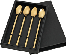 Long Spoon Tvis 4-Pack Home Tableware Cutlery Spoons Tea Spoons & Coffee Spoons Gull Broste Copenhagen*Betinget Tilbud