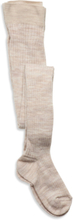 Tights 1P Bag Wool Rib Socks & Tights Tights Beige Lindex*Betinget Tilbud