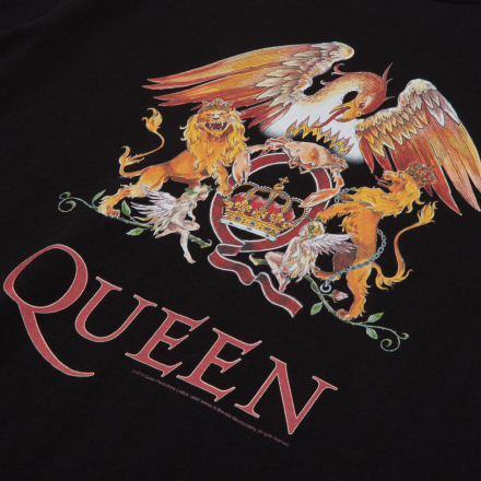 Queen Crest Men's T-Shirt - Black - 4XL