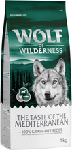Zum Sonderpreis! Wolf of Wilderness Trockenfutter 2 x 1 kg - The Taste Of The Mediterranean - Lamm, Huhn & Forelle