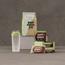 Vegan Protein Starter Pack - Double Choc - Shaker - Chocolate Smooth