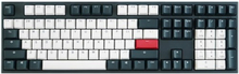 Ducky One 2 Tuxedo Full-size Cherry Brown Kabling Tastatur Nordisk Blå; Hvid; Rød
