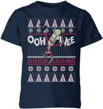 Rick and Morty Ooh Wee Kids' Christmas T-Shirt - Navy - 3-4 Years