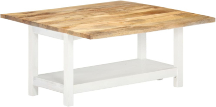vidaXL Tavolino Estensibile Bianco 90x(45-90)x45 cm in Legno di Mango
