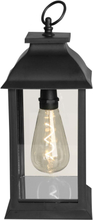 Luxform Batteridriven bordslykta LED Black Lantern T10-lampa
