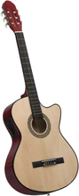 vidaXL Western klassisk cutaway gitar med equalizer og 6 strenger