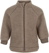 Wool Jacket Outerwear Fleece Outerwear Fleece Jackets Beige Mikk-line