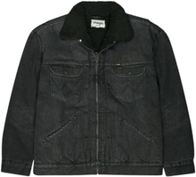 Black Wrangler Anti Fit Zip Sherpa Jacket Jacket