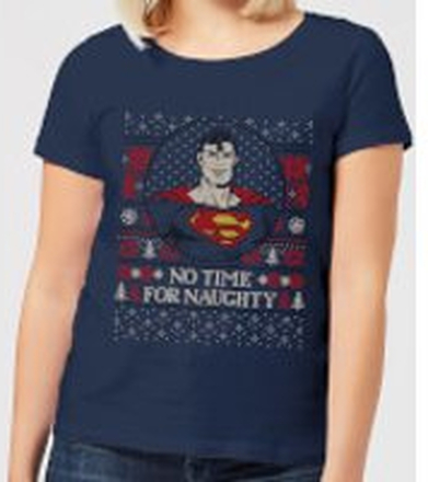 Superman May Your Holidays Be Super Women's Christmas T-Shirt - Navy - XXL - Navy