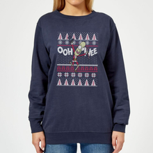 Rick and Morty Ooh Wee Women's Christmas Jumper - Navy - XS