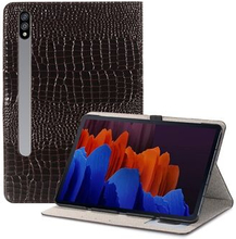 Til Samsung Galaxy Tab S7 Plus/S8+/S7 FE 12,4 tommer Beskyttelsesetui Crocodile Texture Folio Flip C