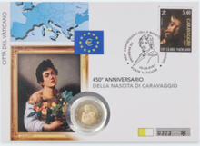 Sammlermünzen Reppa 2 € Numisbrief 450.Geb. Caravaggio
