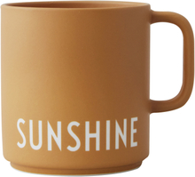Design Letters - Favourite Cup med hank Sunshine Mustard