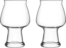 Luigi Bormioli - Birrateque ølglass/ciderglass 50 cl 2 stk klar