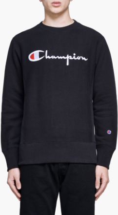 Champion - Crewneck Sweatshirt - Sort - L