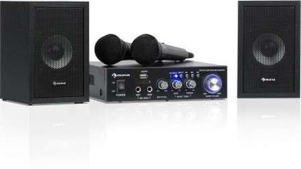 Karaoke Star 2 Karaokeset, 2 x 50 W max., BT, USB-/SD, Line-in, 2 x Mikrofoner