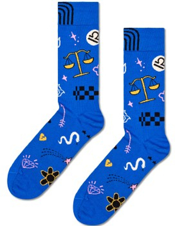 Happy Sock Zodiac Signs Libra Sock Blau Muster Gr 36/40