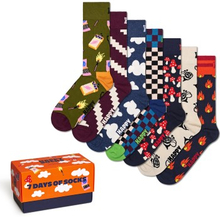 Happy Sock A Wild Week Socks Gift Set Strømper 7P Flerfarvet bomuld Str 41/46