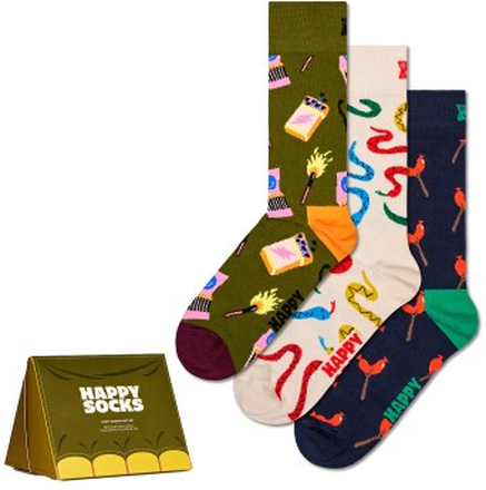 Happy Sock Happy Camper Socks Gift Set 3P Mixed Baumwolle Gr 36/40
