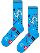Happy Sock Zodiac Signs Pisces Sock Blau Muster Gr 41/46