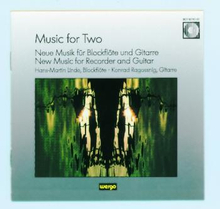 Music For Two - New Music For Recorder & Guitar