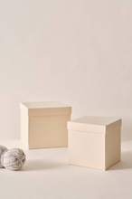 BOXAS pappbox 2-pack - återvunnen Gul