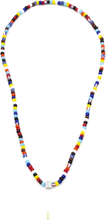 Samie - Necklace With Colored Pearls Halskæde Smykker Multi/patterned Samie