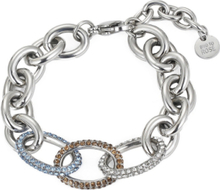 Harper Mix Bracelet Lt.green/Gold Accessories Jewellery Bracelets Chain Bracelets Sølv Bud To Rose*Betinget Tilbud