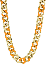 Riviera Reversible Necklace Orange/Gold Accessories Jewellery Necklaces Chain Necklaces Gold Bud To Rose
