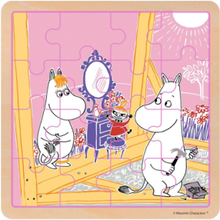Moomin - Wooden Square Puzzle - Construction Fun Toys Puzzles And Games Puzzles Wooden Puzzles Multi/patterned MUMIN