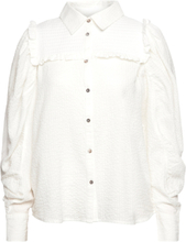 Avery Blouse Tops Blouses Long-sleeved White ODD MOLLY