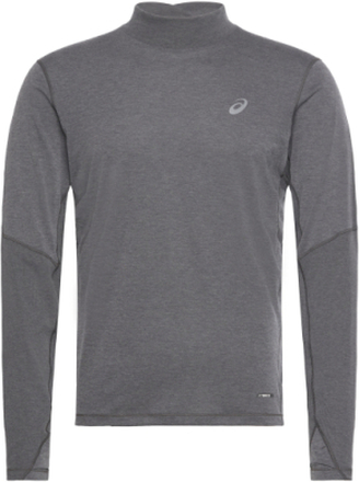 Metarun Mock Neck Ls Top Sport T-Langærmet Skjorte Grey Asics