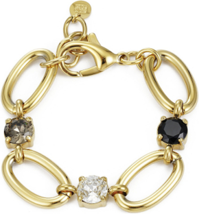 Fiesta Bracelet Green/Gold Accessories Jewellery Bracelets Chain Bracelets Gull Bud To Rose*Betinget Tilbud