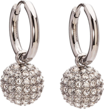 Bullet Hoop Earring Clear/Silver Accessories Jewellery Earrings Hoops Silver Bud To Rose