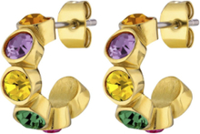Jenna Sg Rainbow Accessories Jewellery Earrings Hoops Multi/mønstret Dyrberg/Kern*Betinget Tilbud