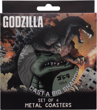 Godzilla Set of 4 Printed Coasters by Fanattik