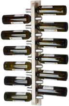 ALFI-vinholder til veggmontering, 12 flasker, Hvit beiset