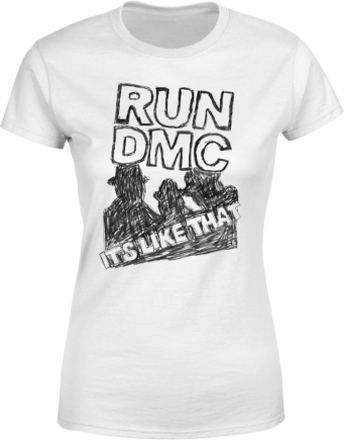 Run DMC It's Like That Damen T-Shirt - Weiß - XXL