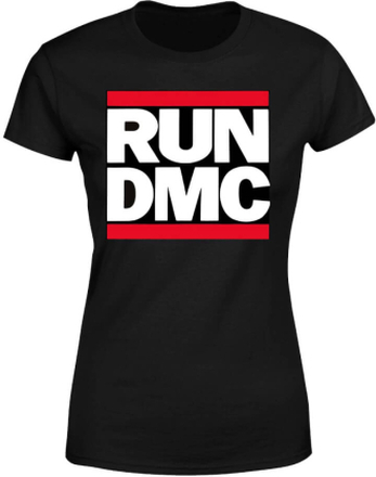 Run DMC Logo Damen T-Shirt - Schwarz - M