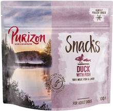 Purizon Snack Ente mit Fisch - getreidefrei - 100 g