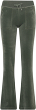 Layla Low Rise Flare Pocketed Bottoms Trousers Joggers Green Juicy Couture