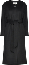 Ateljee Solid Outerwear Coats Winter Coats Black Marimekko
