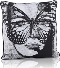 Secret Butterfly - Jacquard Cushion Home Textiles Cushions & Blankets Cushion Covers Grey Carolina Gynning