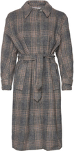 Srmya Wool Trenchcoat Outerwear Coats Winter Coats Grey Soft Rebels
