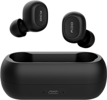 QCY T1C Bluetooth 5.0 TWS Earbuds Wahre drahtlose Kopfhörer mit In-Ear-Stereo-Ohrhörer mit zwei Mikrofonen Twins Sports Headset Charging Box