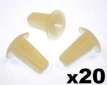 20x Plastic 4mm Screw Grommets- Wheel Arch Lining, Bumper & Interiors