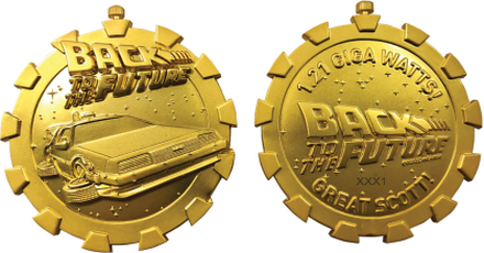 Back to the Future 24k Gold Plated Stopwatch Limited Edition Medallion - Zavvi Exclusive