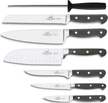 Knife Set Pluton 7-Pack Home Kitchen Knives & Accessories Knife Sets Sølv Lion Sabatier*Betinget Tilbud